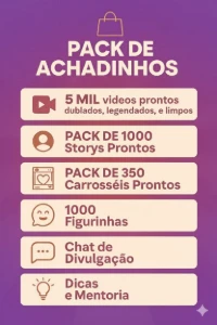 Pack de videos da shopee e tiktok mais de 5.000 videos de ac - Social Media