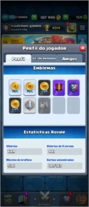 Conta clash Royale lvl 10