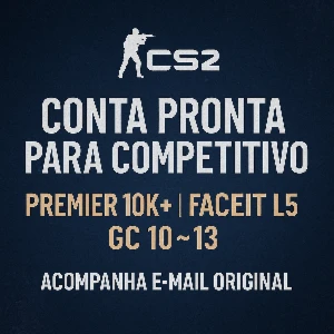 CONTAS C2 - 10k Premier, Lvl 5 Faceit, Lvl 10 GC. - Counter Strike CS
