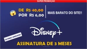 DISNEY+ PLUS - 3 MESES - Assinaturas e Premium