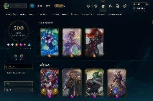 Conta De Lol - 300 Skins (Platina Ii)