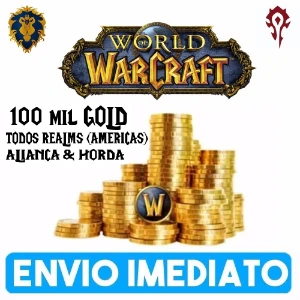 100k Gold - WOW - Todos Servidores 