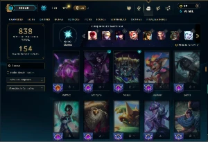 Diamante 3 com TODOS os Champs e 367 Skins (JG / MID / TOP) - League of Legends LOL