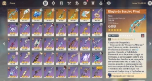 Conta Genshin servidor América AR59 - Genshin Impact