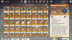 Conta Genshin servidor América AR59 - Genshin Impact