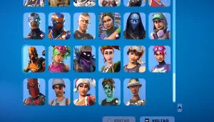 Conta Fortnite com muitas skins No preçinho