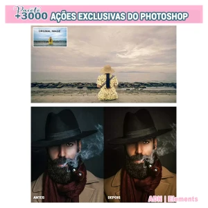 Pacote +3000 Ações Exclusivas do Photoshop - Outros