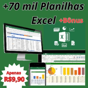 Mega Pack + 70.000mil Planilhas Excel Editavel + Bônus - Serviços Digitais