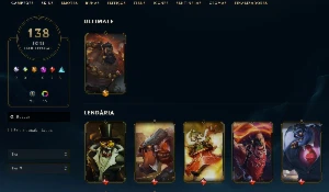 Conta LoL Full Acesso - 136 Champs e 138 skins - Kayle Juíza - League of Legends