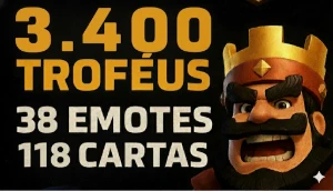 Conta Clash Royale 3.4k Troféus