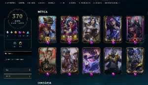 CONTA LOL FULL ACESSO | 370 SKINS| AHRI 60K E JHIN MITICO - League of Legends