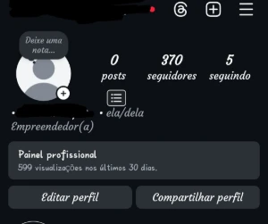 Conta Instagram IG de loja