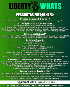 Liberty WH4TS - Bot Openai Api Agent Qrcode - Mensal - Others