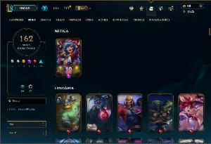 Ferro 2 com TODOS os champs e 162 Skins ( TOP / MID / ADC ) - League of Legends LOL