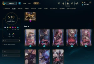 Conta LoL 2012 - Varias Skins Raras, Todos Campeões - League of Legends