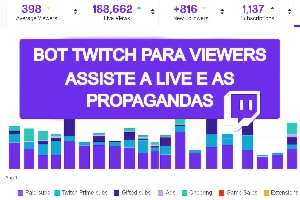 BOT VIEWERS TWITCH + AD (Bot pra assistir live + anuncios)
