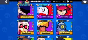 46K Troféus 82/87 Brawlers - TODOS nivel 9+ - 97 skins - Brawl Stars