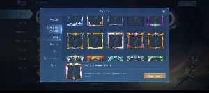 Continha mlb 685 Skins 8 legends 22 collector - Mobile Legends