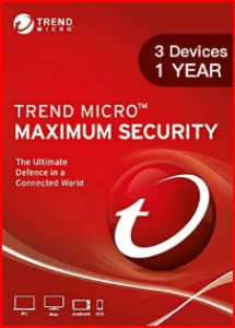 Trend Micro Maximum Security 3 DISPOSITIVOS 1 ANO