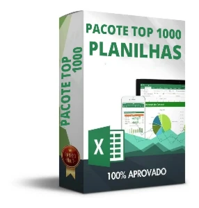 Pack com +1000 Planilhas Excel Prontas para Uso