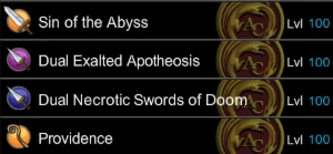 Conta Com Rgow - Full Forge ( Menos Acheron) - 14 Armas 51% - Adventure Quest World AQW