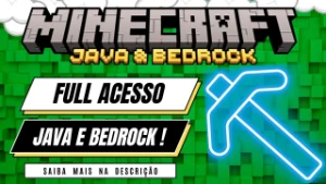 Minecraft Minecraft Full Acesso (Java & Bedrock Edition)Envi