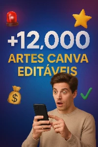 12000 artes CANVA Editáveis - Serviços Digitais