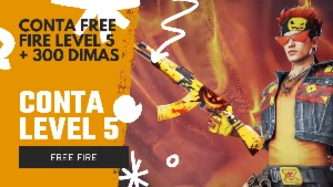 conta free fire pronta para ranqueadas + 300 diamantes