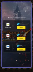 Seven deadly sins grand cross account 7kk C.C sem vínculo