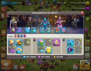 Conta Clash Of Clans Cv12 Semi Full C/ Clã Nivel 5