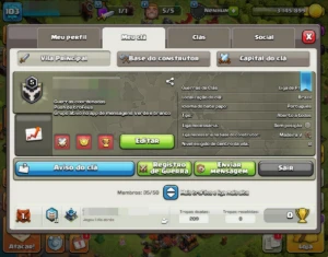 Conta Clash Of Clans Cv12 Semi Full C/ Clã Nivel 5