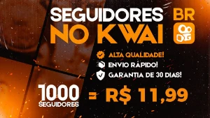 ✨SEGUIDORES BRASILEIROS NO KWAI 1K POR R$12,00 - Redes Sociais