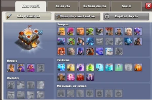 Conta Conta CV11Lendária Semi-Full Clash Of Clans