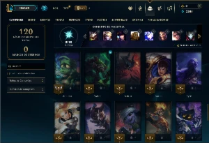 Diamante 3 com 55 Champs e 10 Skins - League of Legends LOL