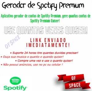 Spotify Premium Gerador de Contas - Assinaturas e Premium