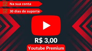 YOUTUBE PREMIUM - 30 DIAS (Na sua conta e email) - Assinaturas e Premium
