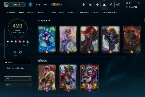 conta lol lvl 437 skin 420