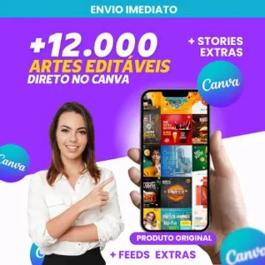12 Mil Arquivos Canvas Prontos