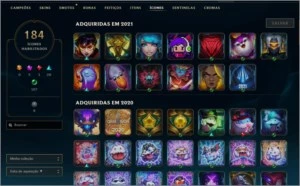 Conta league of legends ouro 1 level 200+ LOL