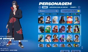 PC/PS4-5/XBOX) 75 SKINS/ Itachi, Orochimaru(RARAS) e mais. - Fortnite