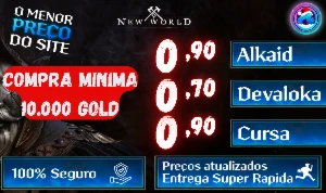 Gold New World Akaida/Devaloka/Cursa/Artorius (Menor Preço)