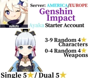 Ayaka Starter Account - Genshin Impact