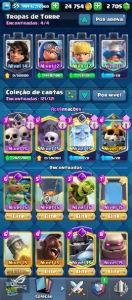 Conta Clash Royale gemada