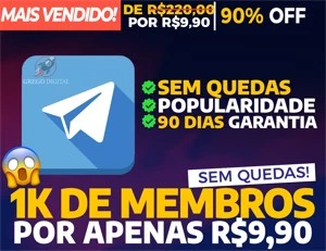 [Promoção] 1K Membros Telegram por apenas R$9,90