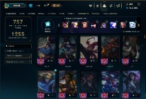 Bronze 2 com TODOS os champs e 282 Skins ( ADC / JG ) - League of Legends LOL