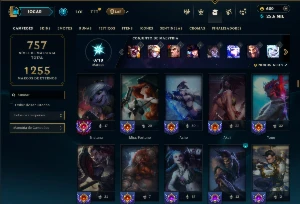 Bronze 2 com TODOS os champs e 282 Skins ( ADC / JG ) - League of Legends LOL