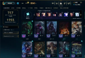 Bronze 2 com TODOS os champs e 282 Skins ( ADC / JG ) - League of Legends LOL