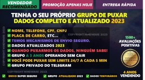 GRUPO DE CONSULTA DE DADOS -  ✅ VITALICIO - 2023 - Outros