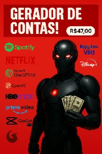 Gerador de Contas de streamings - Assinaturas e Premium