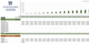 Planilha de Controle de Fluxo de Caixa Completa - Digital Services